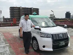 広々とした空間！快適な乗り心地のジャパンタクシー！お客様にも大好評です。