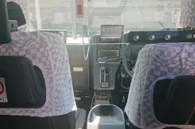 ジャパンタクシー車内。GOアプリ対応