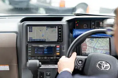 全車カーナビ搭載！快適な乗り心地のジャパンタクシー車両もあります。配車アプリにも対応