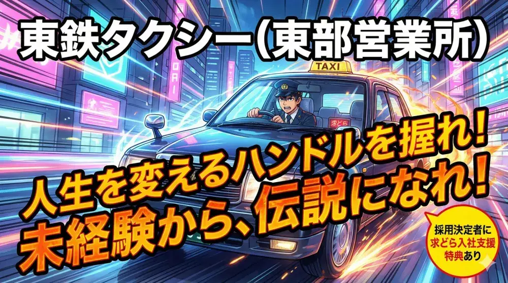 東鉄タクシー(東部営業所)／未経験でも不安なし全力サポート