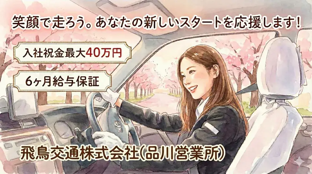 飛鳥交通株式会社(品川営業所)／稼げる最高の立地条件