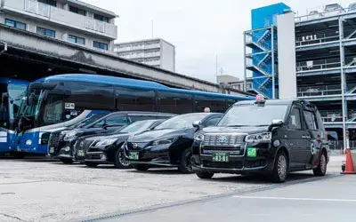 ジャパンタクシーやその他環境を考えた車両をそろえています